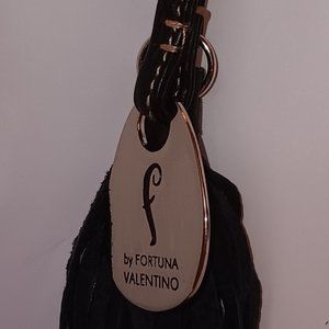 Fortuna by Valentino Fringe Hang Tag Purse Charm  Fob Vintage